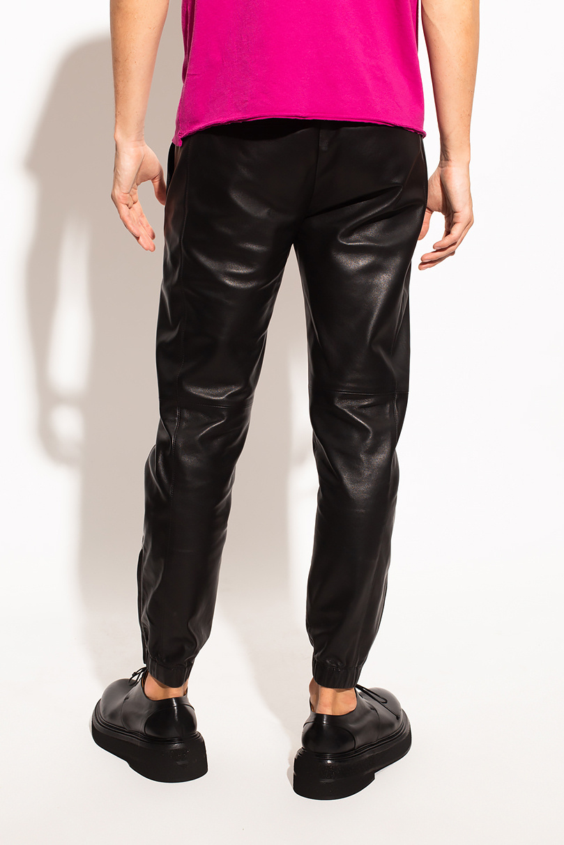 Black Leather trousers Saint Laurent - Vitkac Canada